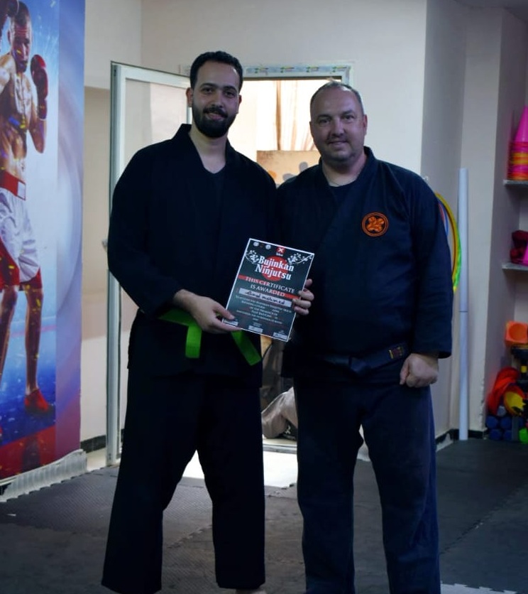 Ahmed elGharaz demonstrating techniques