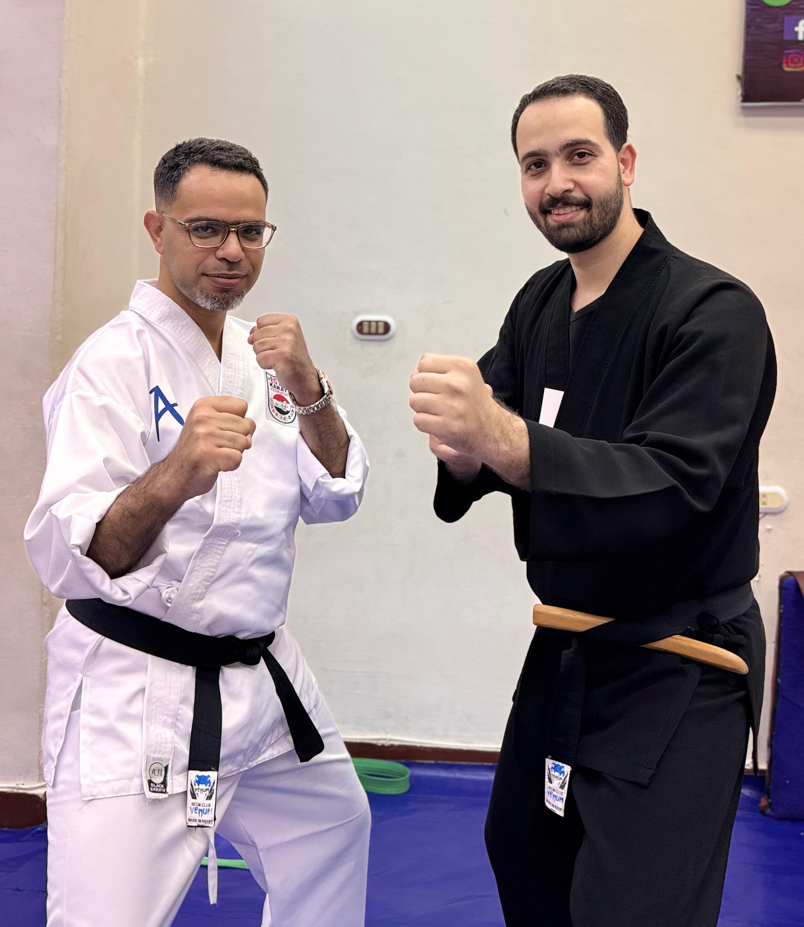 Ahmed elGharaz with students